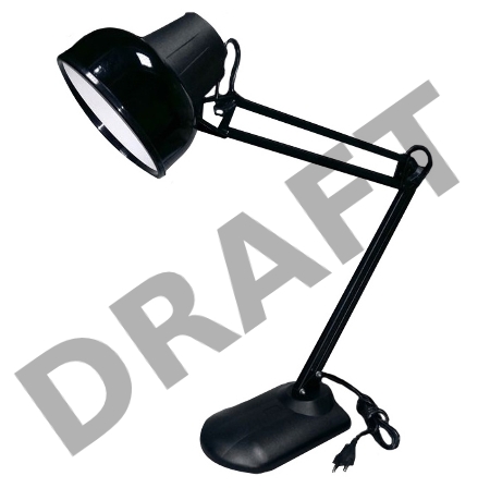 Светильник настольный Трансвит BETABASE/BL на подставке E27 лампа накаливания черный 60Вт