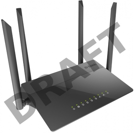 Маршрутизатор беспроводной D-Link DIR-841 (DIR-841/RU/A1A) AC1200 1000BASE-T черный