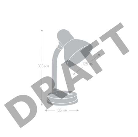 Camelion KD-301 С03  серебро (Светильник настольный,230V 60W)