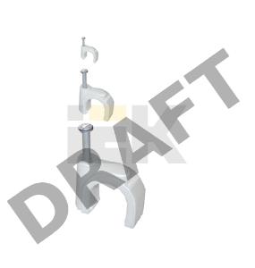 Скоба креп. круглая R7 (уп.100шт) ИЭК USK11-07-100