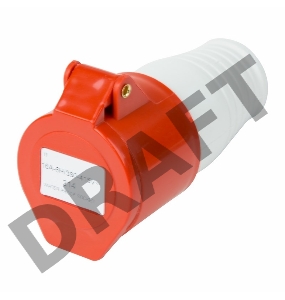 Розетка 214 переносная 3Р+РЕ 16А 380В IP44 REXANT