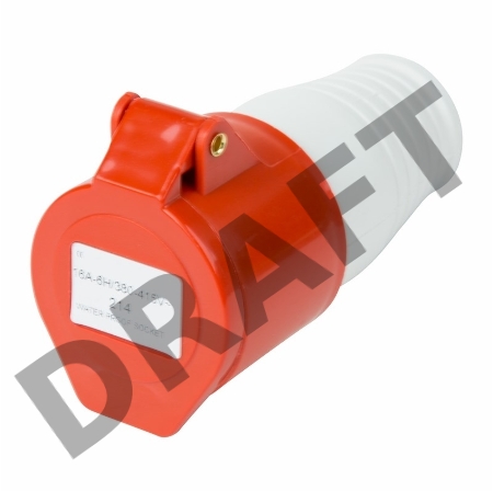 Розетка 214 переносная 3Р+РЕ 16А 380В IP44 REXANT