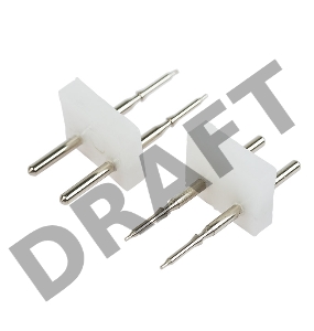 Разъем-иглы для соединения гибкого неона 15х26мм на шнур/коннектор (цена за 1 шт.)