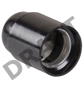 Патрон электрич. E27 Пкб27-04-К01 подвесной карболит. черн. (инд. упак.) ИЭК EPK10-04-02-K01