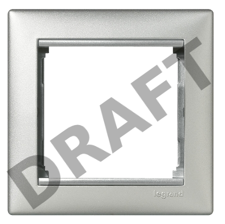 Рамка 1-м Valena алюм. Leg 770151