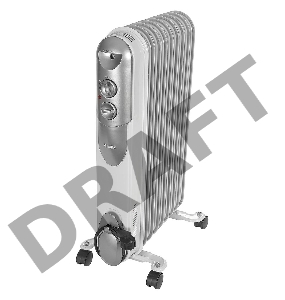 Масляный радиатор Ресанта ОМПТ- 9Н [67/3/4]  { 2,0кВт, 450?140?650, 9 секций, 9,7 кг }