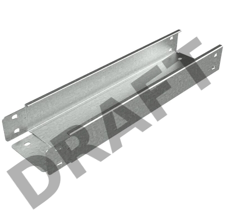 Лоток листовой неперфорированный 300х50 L3000 сталь 0.7мм LN50х300х0.7 