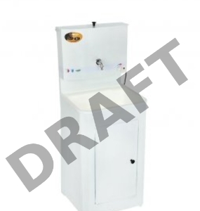 Умывальник дачный, с подогревом, пластиковая мойка, цвет белый