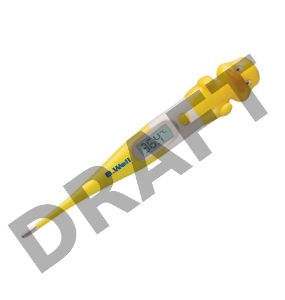 Термометр электронный B.Well WT-06 Flex желтый/белый