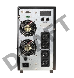 Источник бесперебойного питания CROWN On-Line CMUOA-350-3K EURO 3000VA/2700W, корпус металл, TOWER, АКБ 6*12V/9AH, PF-0.9, AVR 110-300V, порт RJ-11/45+USB/RS-232, EPO, розетки 4*EURO, входной кабель 2 м, вентилятор охлаждения, автомат, слот для SNMP, порт