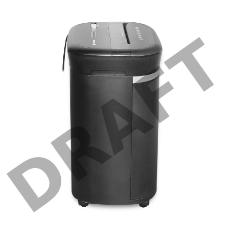 Шредер ГЕЛЕОС УМ28-4, DIN P-4 (4 ур-нь секр.), фрагмент 3,9х30мм,  19-21 лист (70г/м2), CD/пл.карты/скрепки/скобы, 28 литров