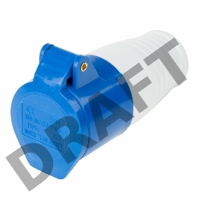 Розетка 213 переносная 2Р+РЕ 16А 220В IP44 REXANT