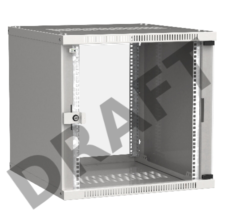 Шкаф ITK LWE3-12U64-GF LINEA WE 12U 600x450 мм дверь стекло серый