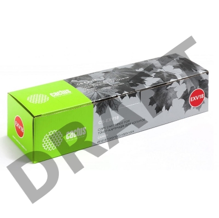 Тонер Картридж Cactus CS-EXV18 черный для Canon iR1018 1020 1022 1023 1024 (8300стр.)