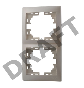 Рамка 2-м Мира верт. жемчуж. Lezard 701-3000-152