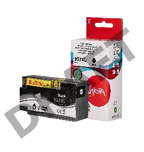 Струйный картридж Sakura L0R40AE (№957XL Black) для HP, черный, 73 мл., 3000 к.