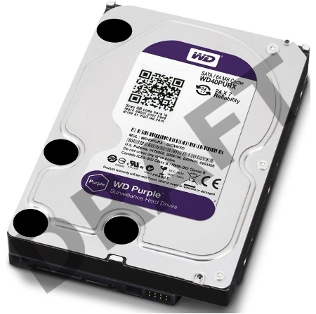 Жесткий диск Western Digital SATA-III 4Tb WD40PURZ Video Purple (5400rpm) 64Mb 3.5 Жесткий диск Western Digital SATA-III 4Tb WD40PURZ Video Purple (5400rpm) 64Mb 3.5