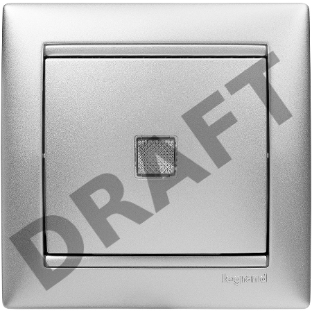 Рамка 1-м Valena алюм. Leg 770151