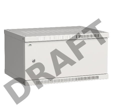 Шкаф ITK LWE3-06U64-MF LINEA WE 6U 600x450 мм дверь металл серый