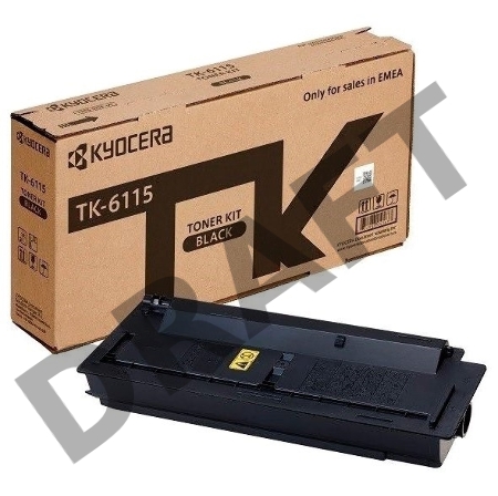 Тонер-картридж Kyocera TK-6115 (1T02P10NL0) черный для M4125idn/M4132idn 15000 стр.