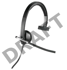 Наушники с микрофоном Logitech H650E черный 1.1м