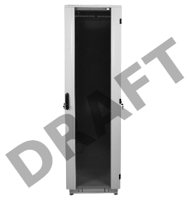 Шкаф телеком. напольный 42U (800x1000) дверь стекло (ШТК-М-42.8.10-1ААА) (3 коробки)