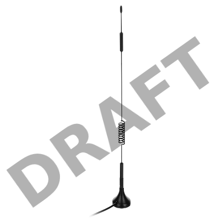 Антенна Digma BIO-G507-BK(TS-9) 3м многодиапазонная черный