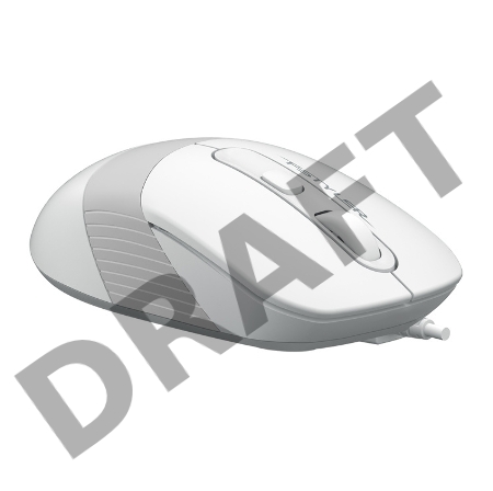 Мышь A4 Fstyler FM10 белый/серый оптическая (1600dpi) USB (3but)