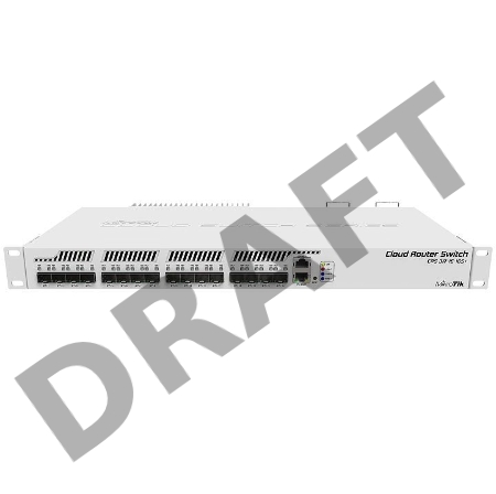 Коммутатор MikroTik CRS317-1G-16S+RM 16х SFP+, 1х 1G RJ45, SwOS или RouterOS