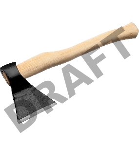 РОССИЯ Топор кованый с прямым лезвием 0 8кг 2069-08_z01