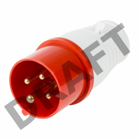 Вилка 014  переносная 3Р+РЕ 16А 380В IP44 REXANT