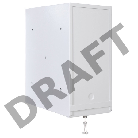 Шкаф антивандальный телекоммуникационный настенный 9Uпенального типа (600*500), [ ШРН-А-9.500 ]