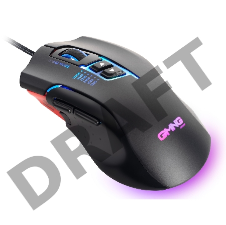 Мышь GMNG XM004 черный/красный оптическая (12800dpi) USB для ноутбука (8but)