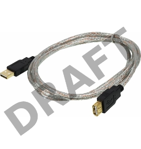 Кабель AM/AF USB2.0 1.8м Ningbo удлинитель USB 2.0 male/famale Позолоченные контакты, USB2.0-AM-AF-BR