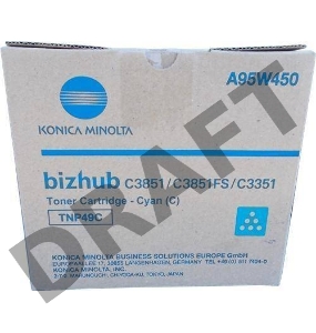 Тонер-картридж Konica-Minolta bizhub C3351/C3851 синий TNP-49C