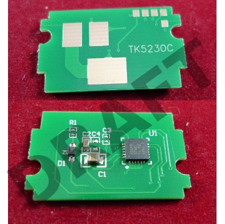 Чип для Kyocera Ecosys P5021cdn/M5521cdn  (TK5230C) Cyan 2.2K (ELP, Китай)