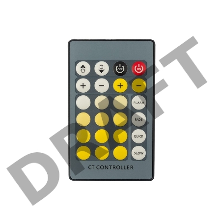 LED контроллер для светодиодной ленты White Mix 12/24 В, 72/144 Вт, 24 кнопки  (IR)