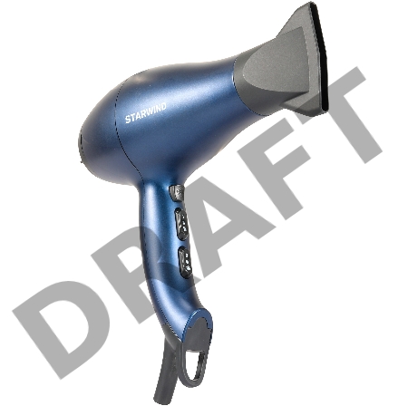 Фен Starwind SHD 6062 1800Вт черный/синий