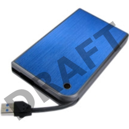 Внешний корпус для HDD/SSD AgeStar 3UB2A14 SATA II пластик/алюминий синий 2.5