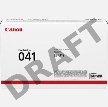 Тонер-картридж Canon Cartridge 041 (0452C002) черный, 10000 стр., для LBP312x