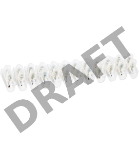 Колодка клеммная 2.5-10кв.мм 12пар NTB-UPE-S12-10/WH полиэтилен бел. Navigator 71003