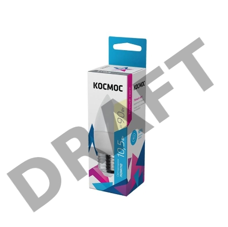 Лампа светодиодная LED BASIC CN 10.5Вт 220В E27 3000К Космос LkecLED10.5wCNE2730