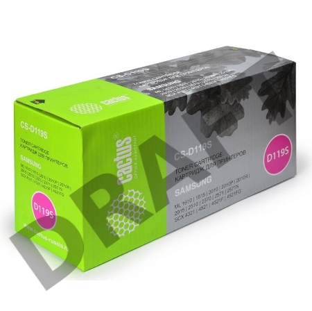 Тонер Картридж Cactus CS-D119S черный Samsung ML-1610/1615/1620/1625 ML-2010/2015/2020/2510/2570/257