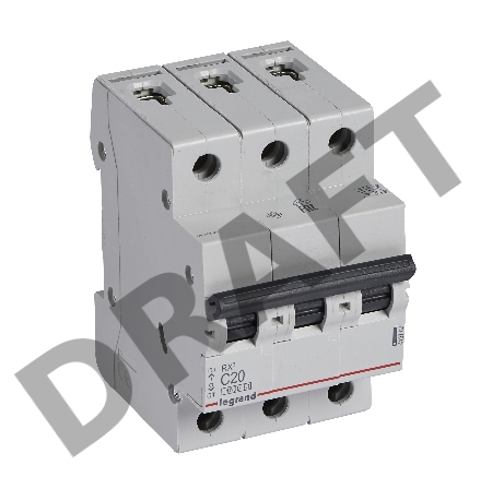 Авт. выключатель RX3 4,5кА 20А 3П C