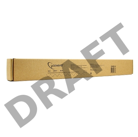 Блок Gembird EHB8-4, 1 вход С14/ 8 выходов C13, с защитой для 19