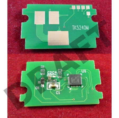 Чип для Kyocera Ecosys P5026cdn/M5526cdn (TK5240M) Magenta 3K (ELP, Китай)