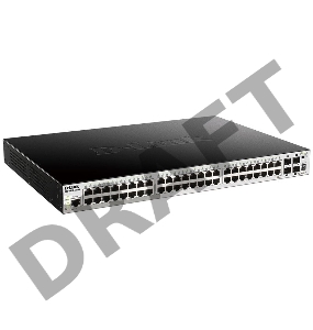 Управляемый стекируемый коммутатор  D-Link DGS-1510-52XMP/A1A  PROJ SmartPro уровня 2+ с 48 портами 10/100/1000Base-T и 4 портами 10GBase-X SFP