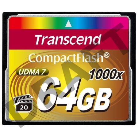 Флеш карта CF 64Gb Transcend TS64GCF1000 (1000X) 