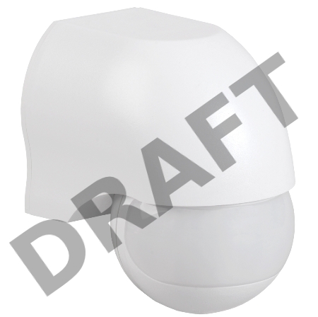 Детектор движения ДД 010 1100Вт угол. обз. 180град. IP44 бел. ИЭК LDD10-010-1100-001