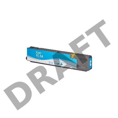 Струйный картридж Sakura F6T77AE (№913A Cyan) для HP, голубой, 55 мл., 3000 к.